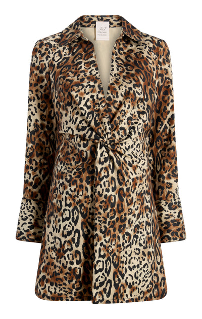 Leopard Denim Mckenna Dress