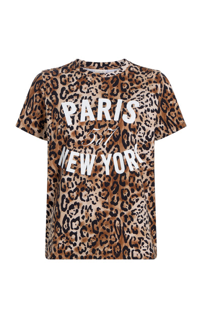 Leopard Paris NY Tee