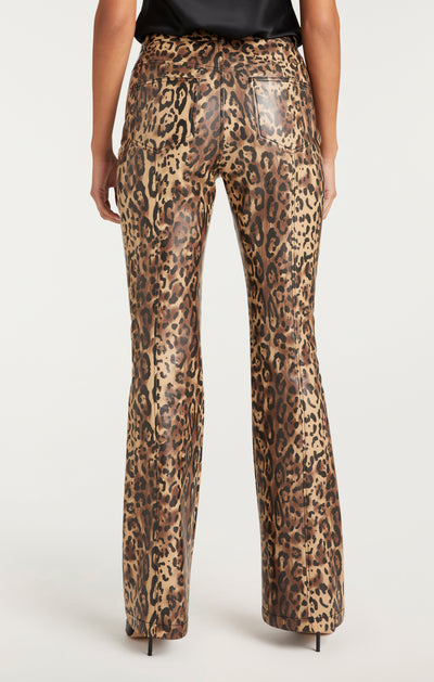 Leopard Vegan Leather Miller Pant