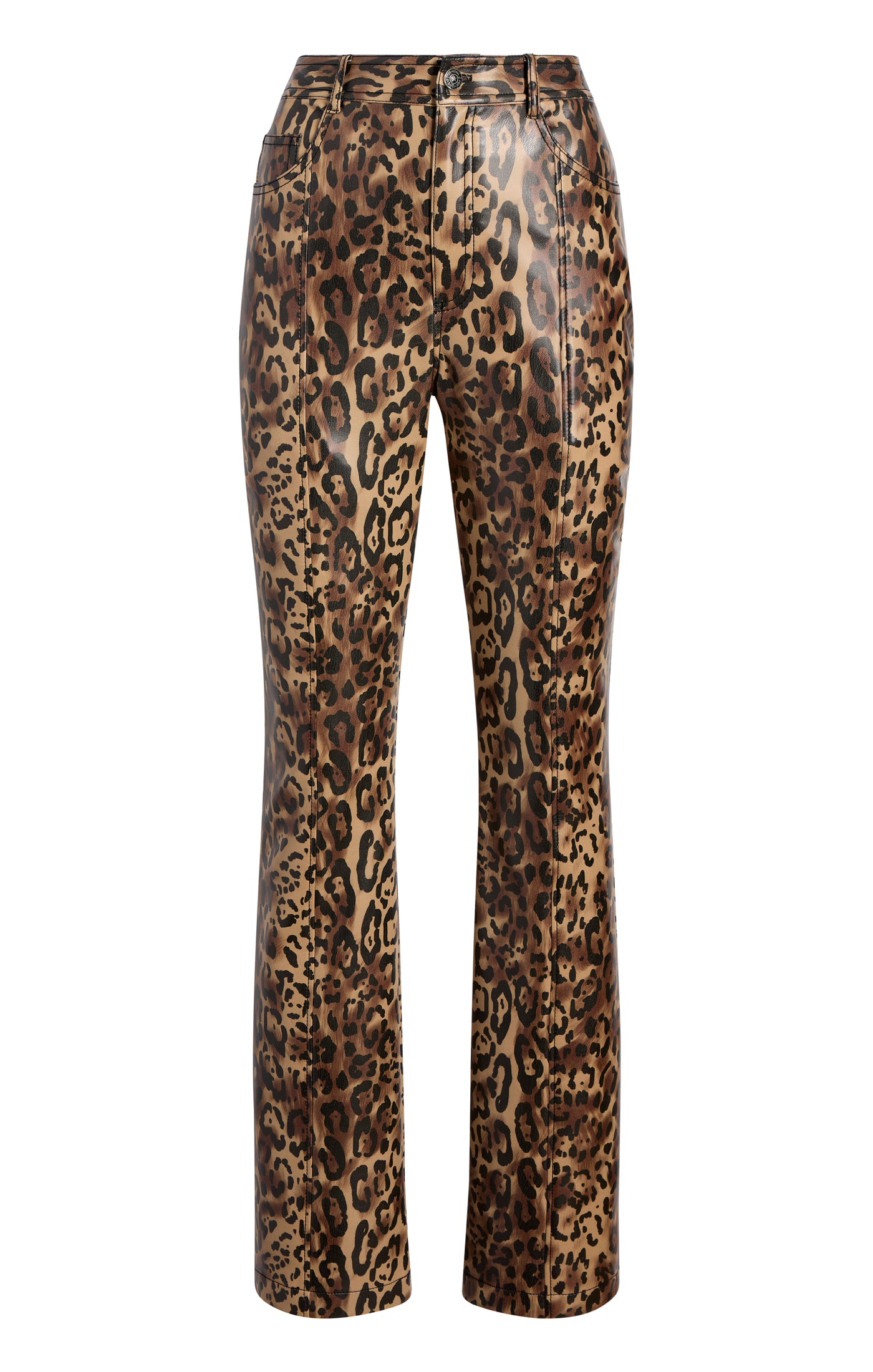 Leopard Vegan Leather Miller Pant