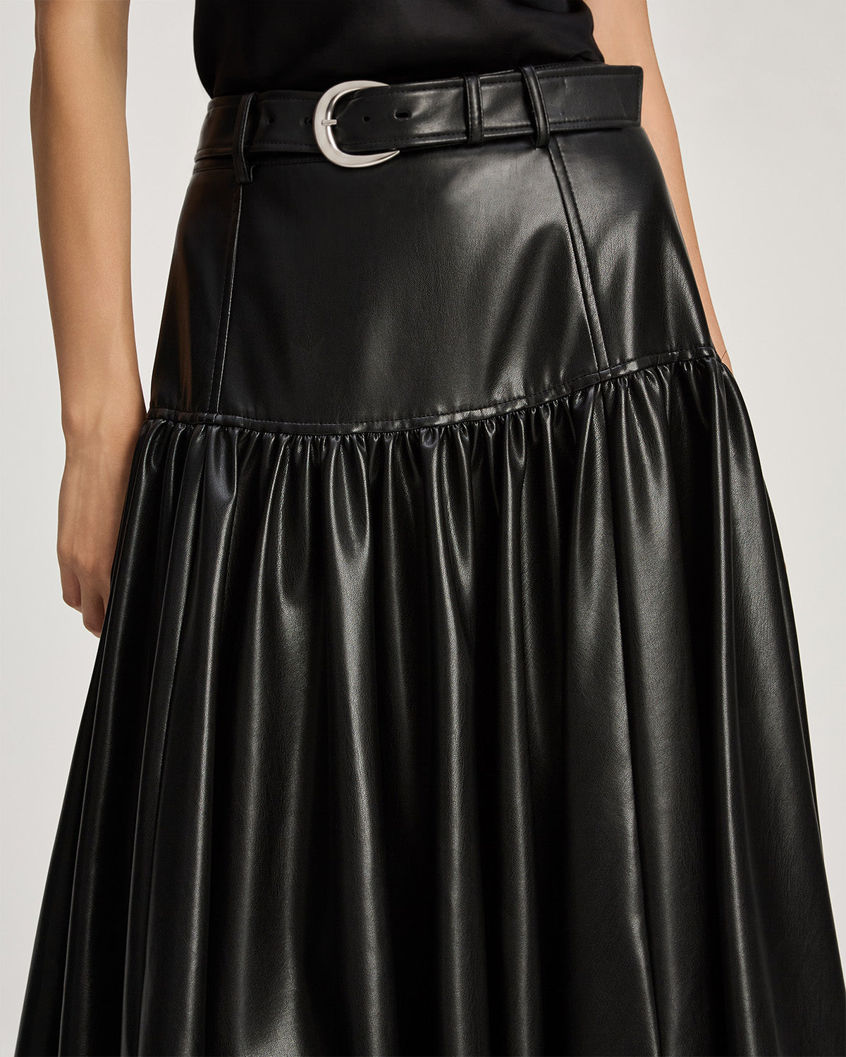Lite Vegan Leather Eleanor Skirt