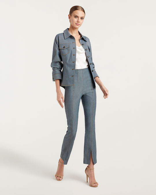 Reverse Scrunched Canyon Jean Jacket