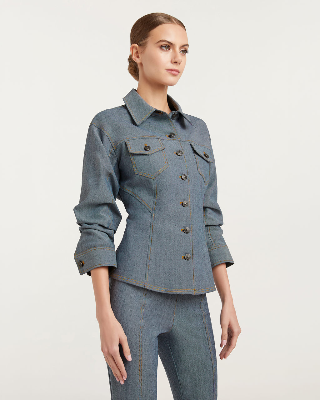Reverse Scrunched Canyon Jean Jacket