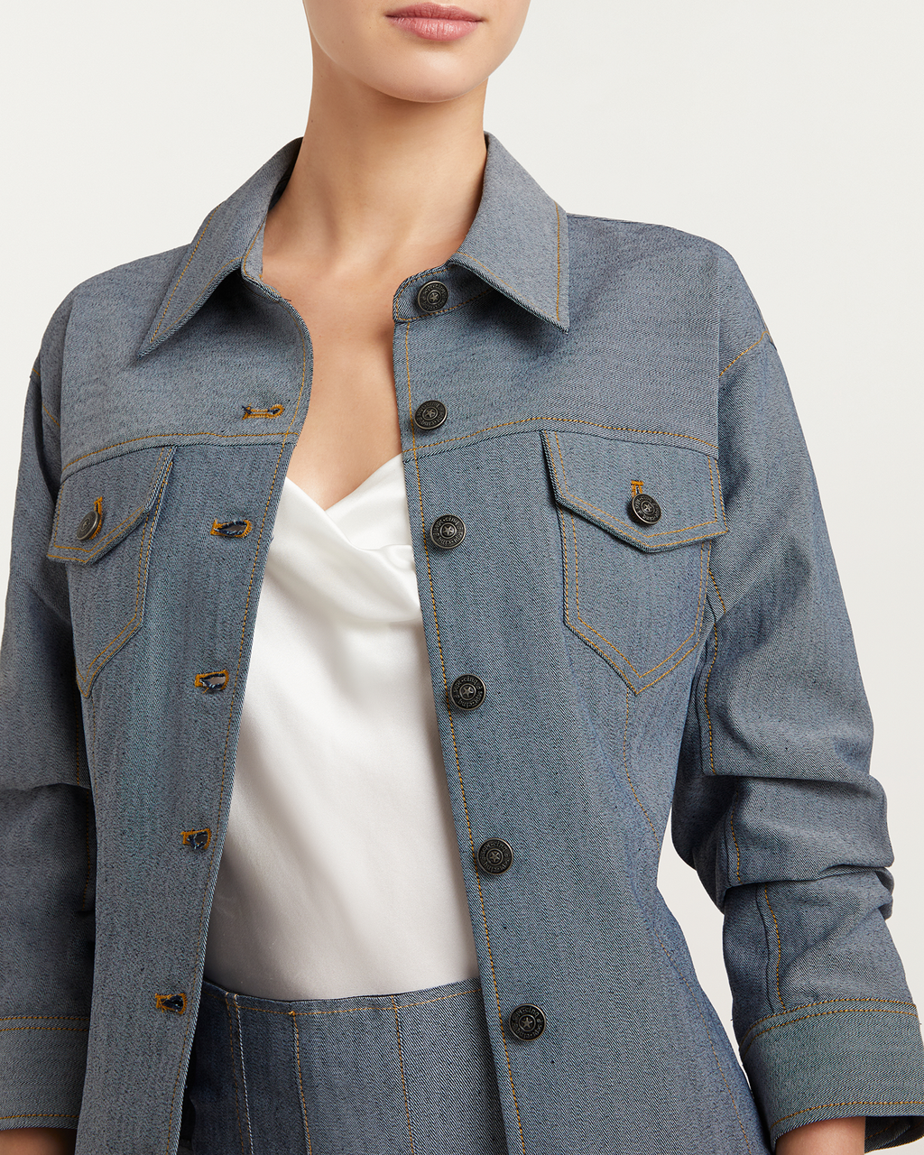 Reverse Scrunched Canyon Jean Jacket