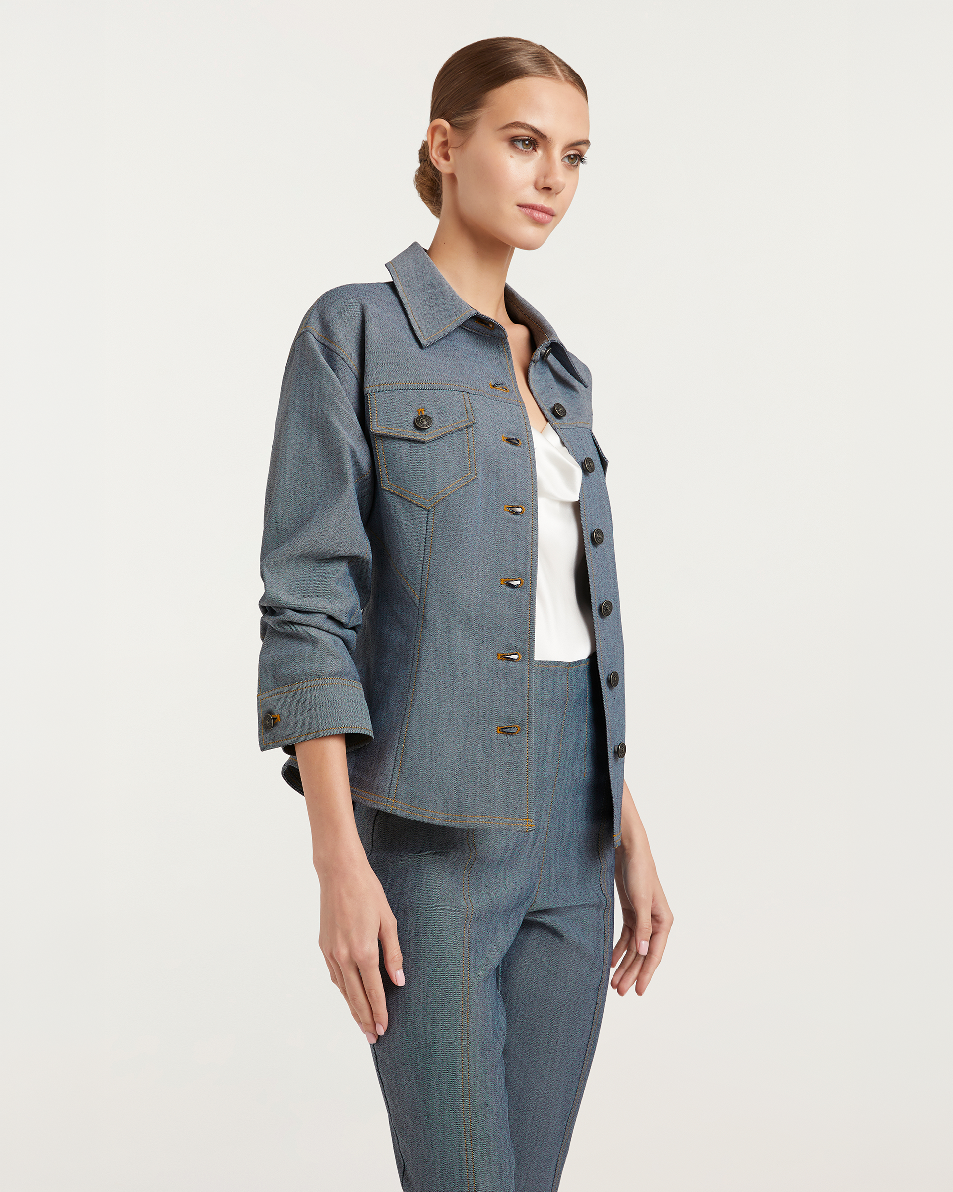 Reverse Scrunched Canyon Jean Jacket