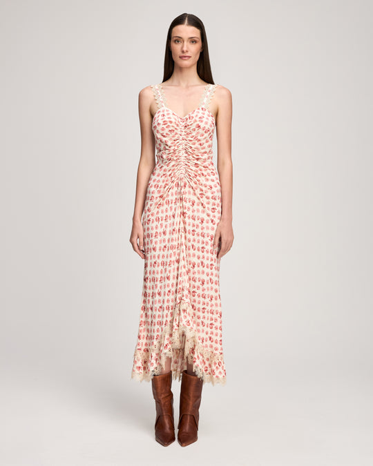 Mini Ikat Roses Stevie Dress