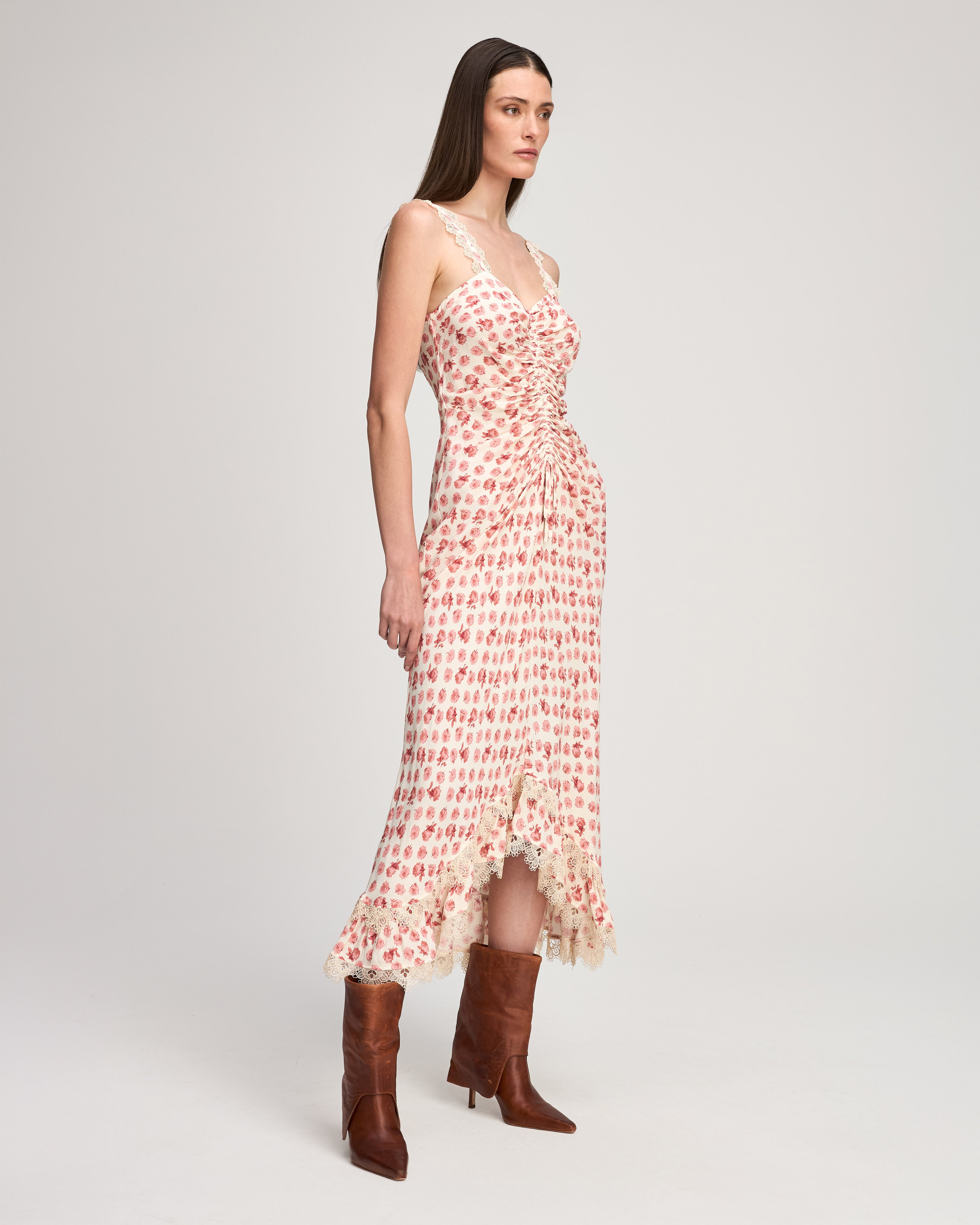 Mini Ikat Roses Stevie Dress