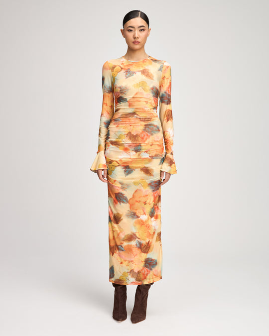 Watercolor Floral Neriah Dress
