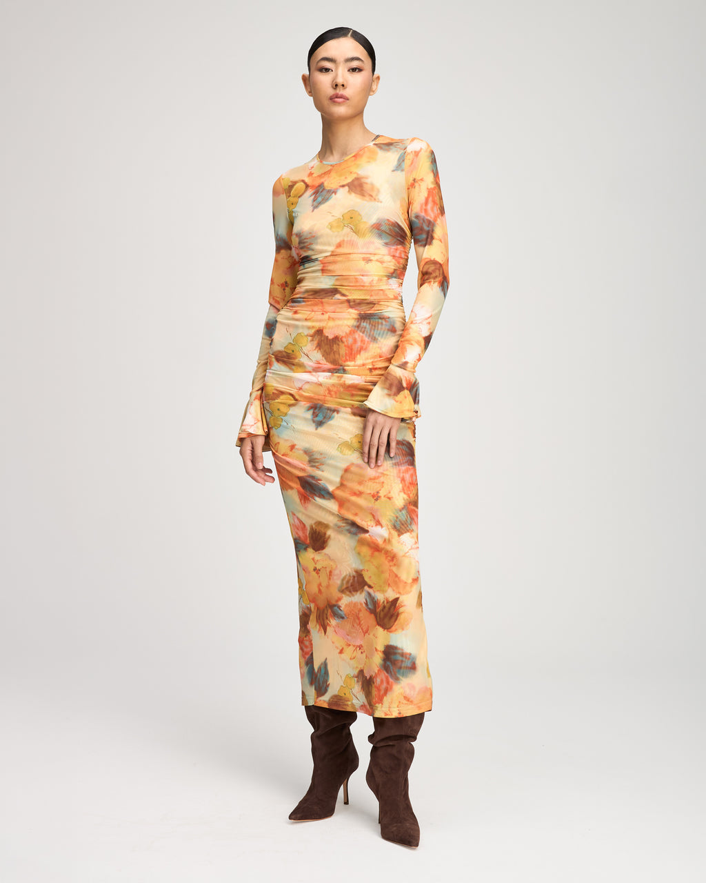 Watercolor Floral Neriah Dress