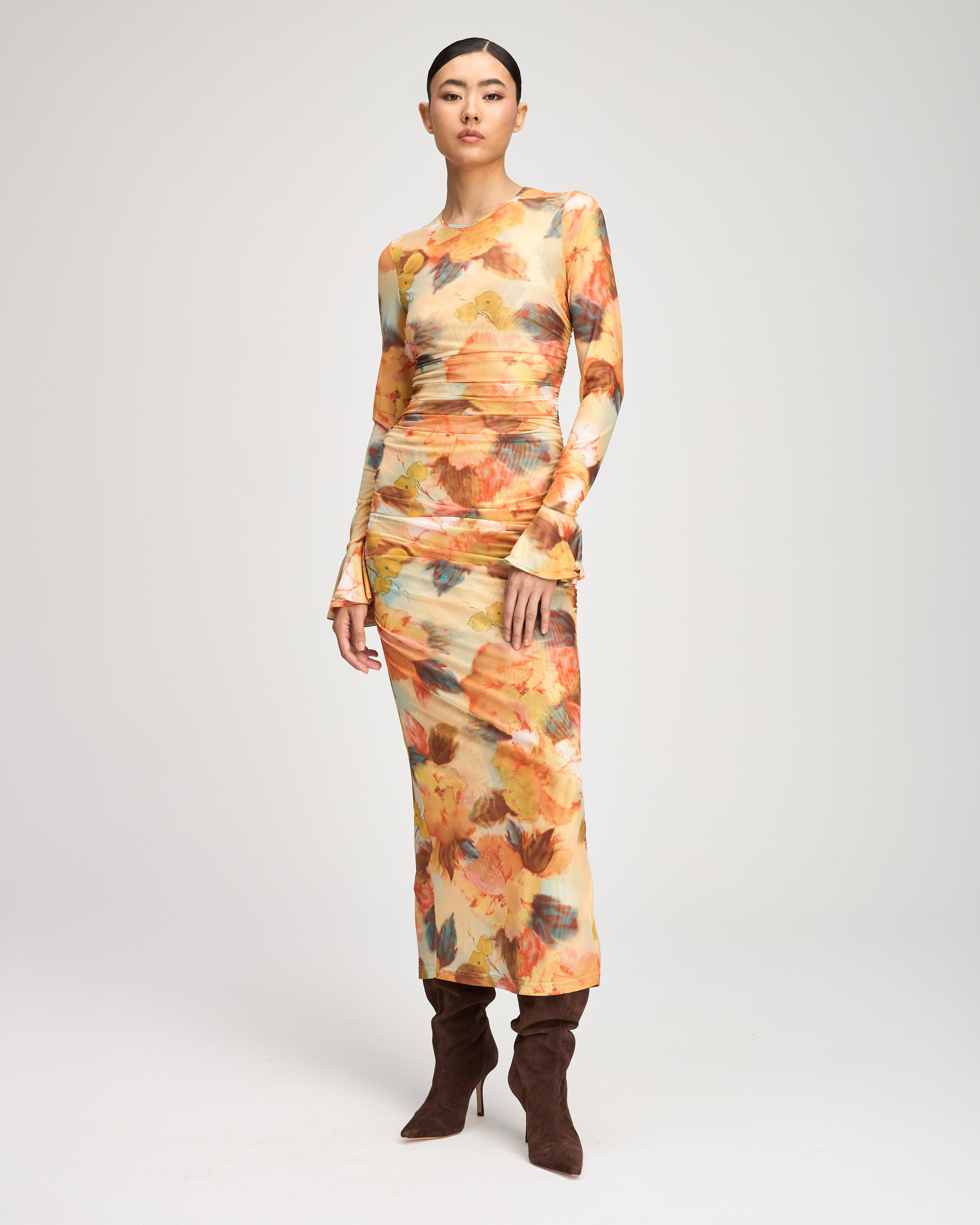 Watercolor Floral Neriah Dress