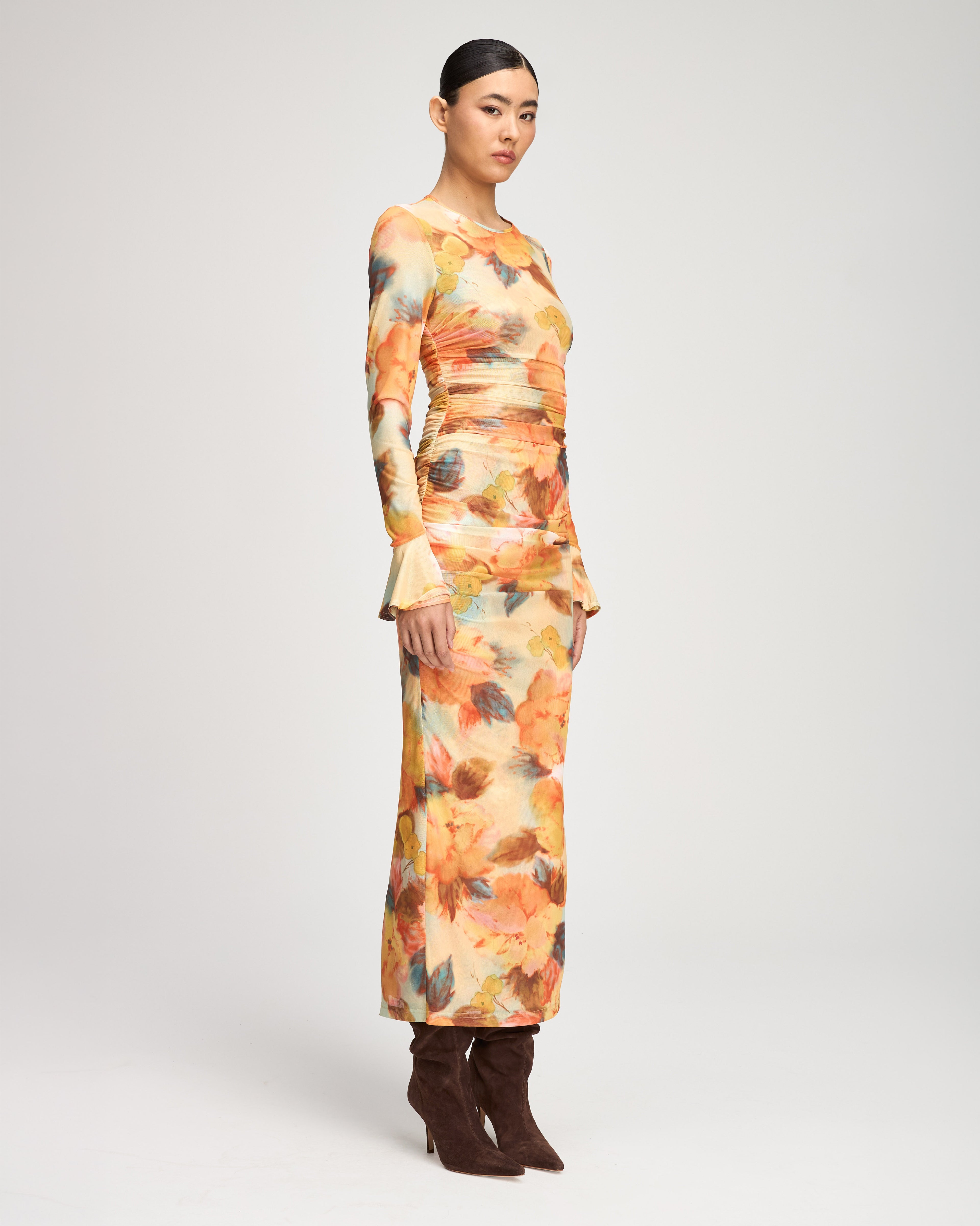 Watercolor Floral Neriah Dress