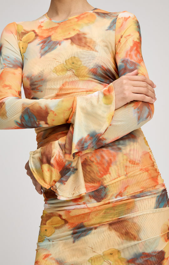 Watercolor Floral Neriah Dress