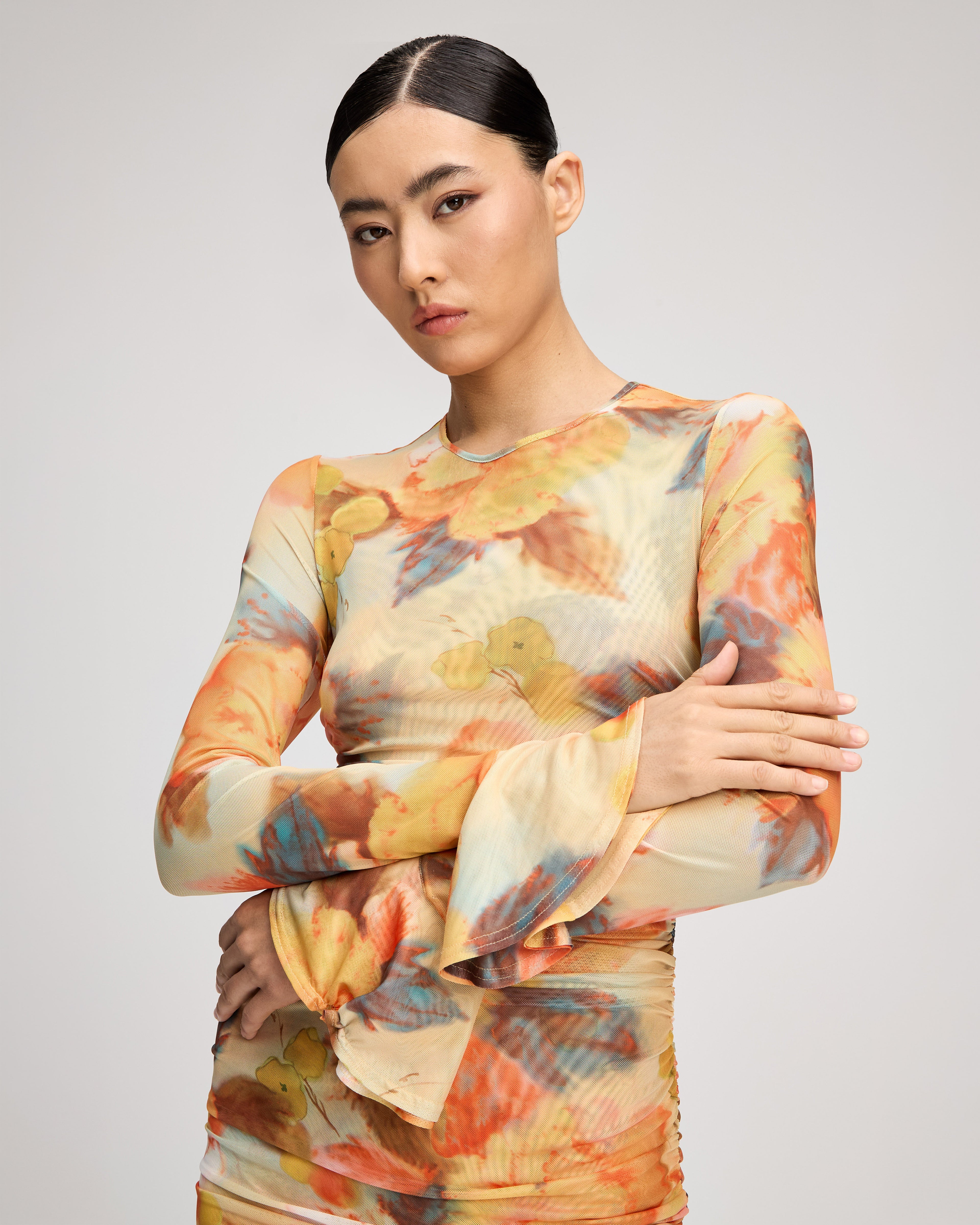 Watercolor Floral Neriah Dress