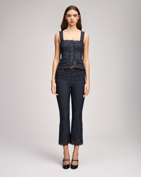Guipure Lace Cropped Stevie Jeans