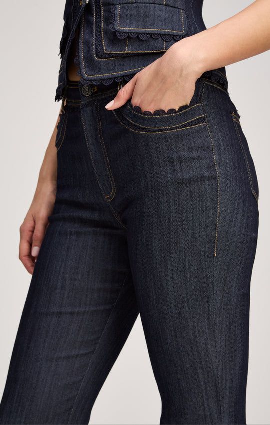 Guipure Lace Cropped Stevie Jeans