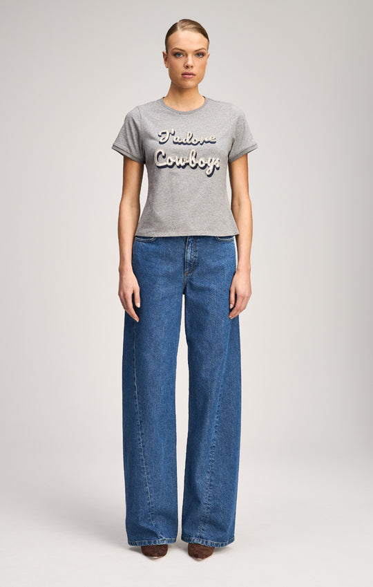 Jadore Cowboys Shrunken Tee
