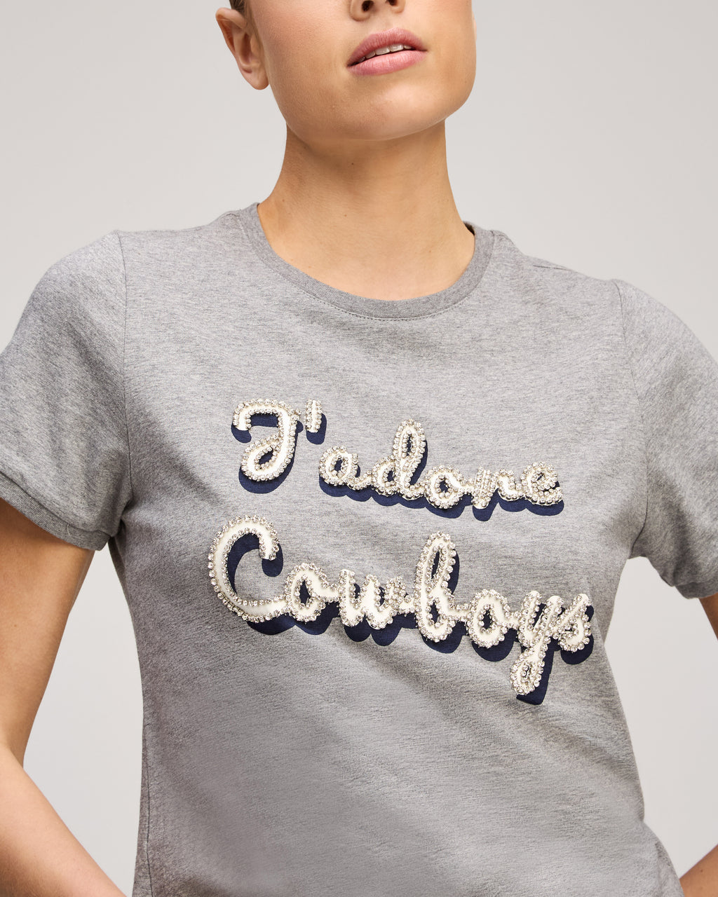 Jadore Cowboys Shrunken Tee