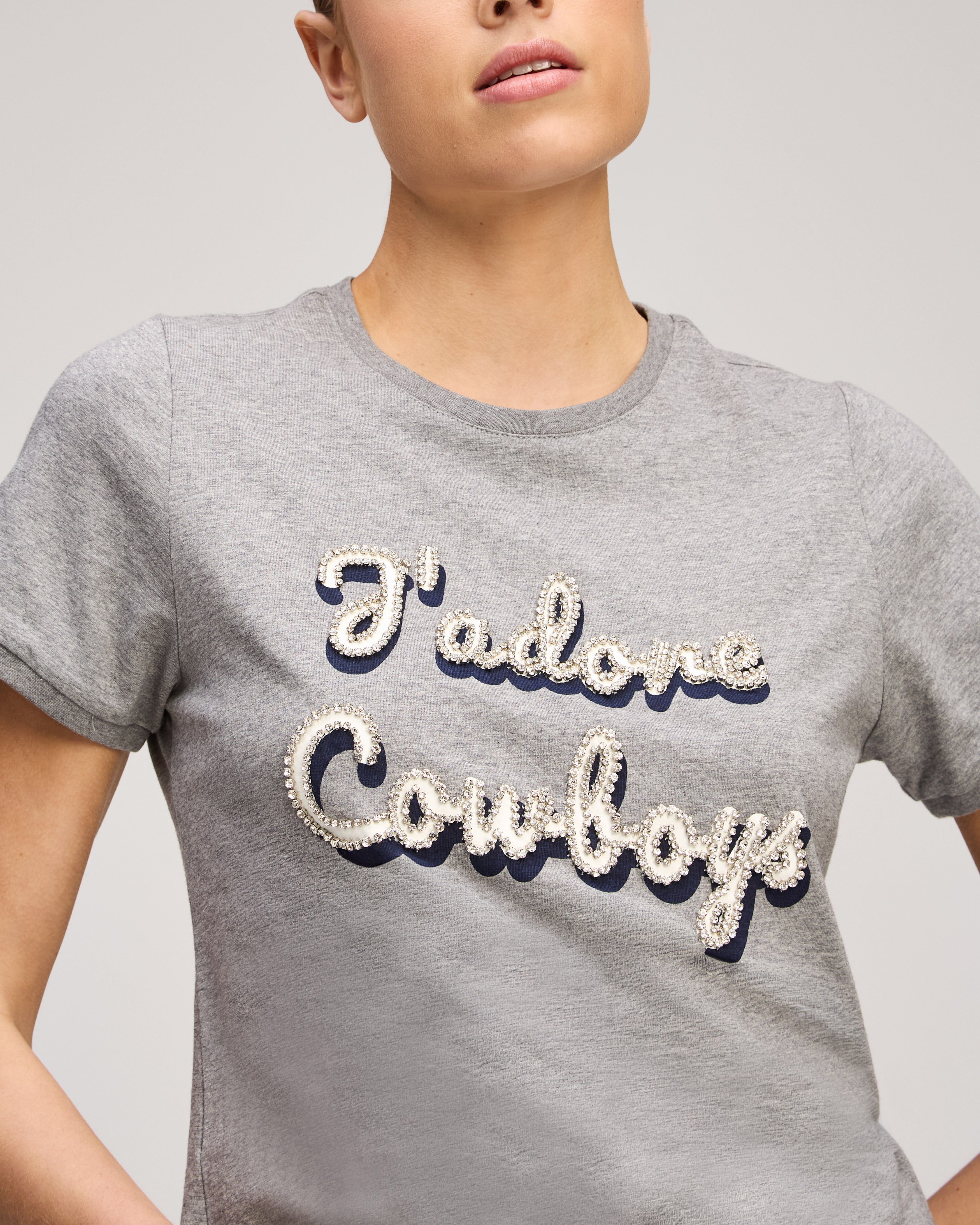 Jadore Cowboys Shrunken Tee