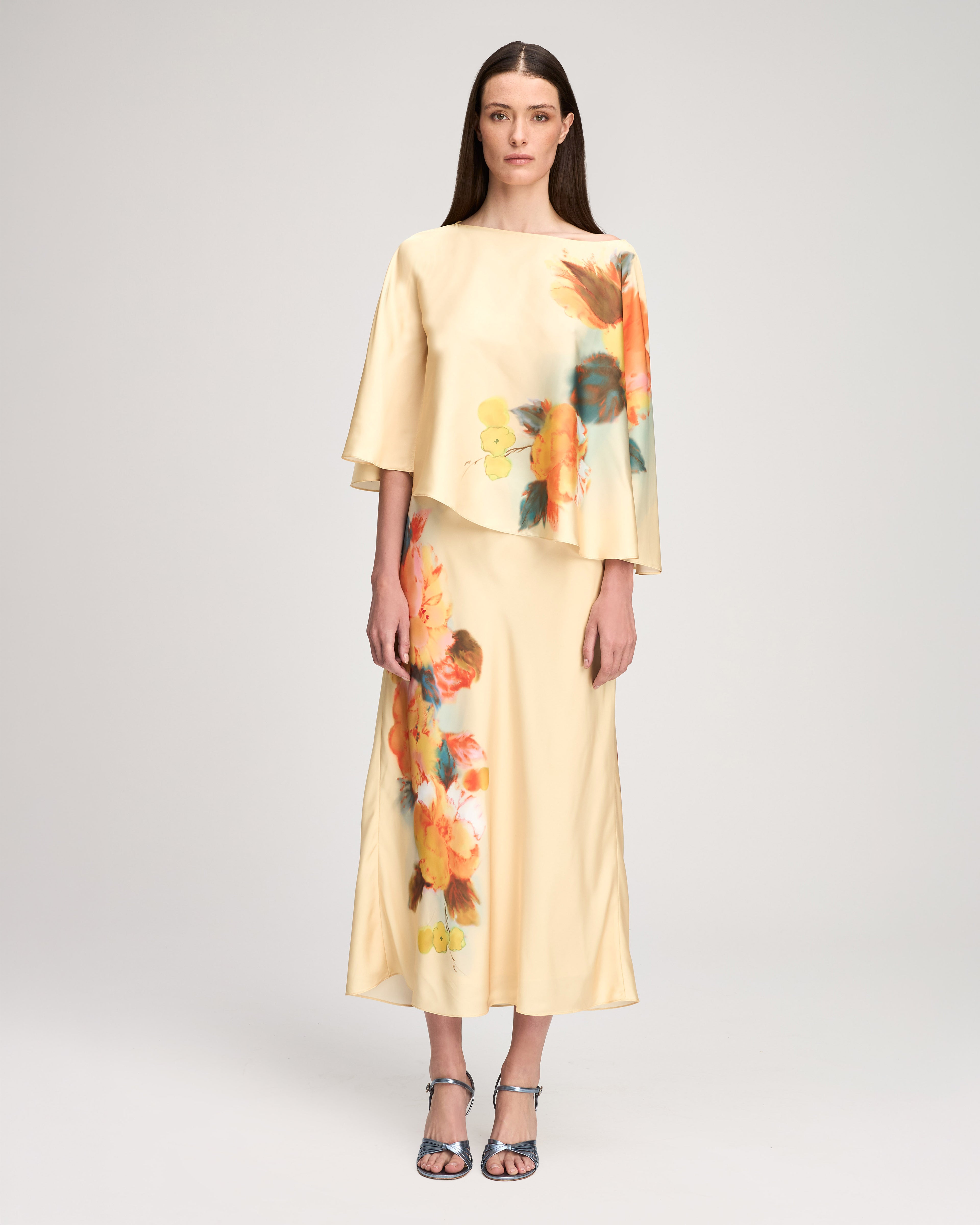 Watercolor Floral Carole Skirt