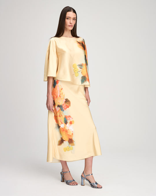 Watercolor Floral Carole Skirt
