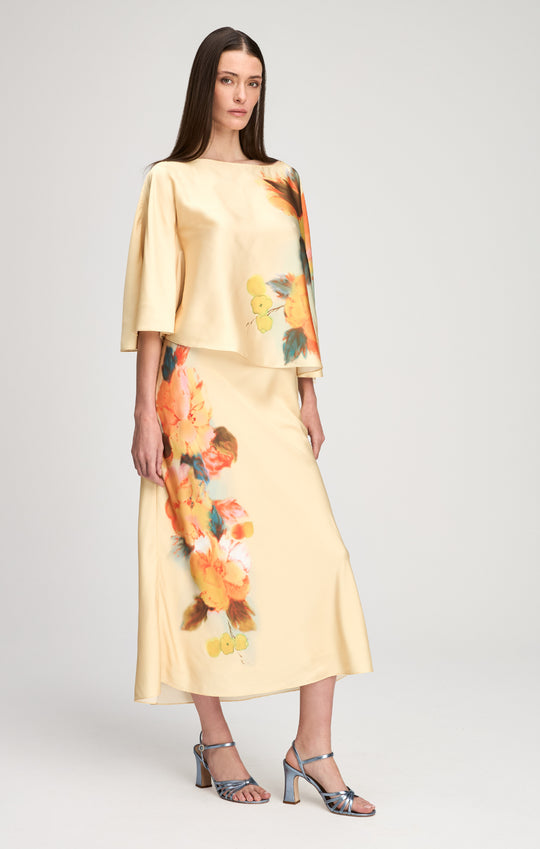 Watercolor Floral Carole Skirt