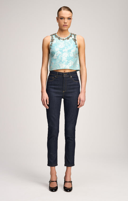 Organza Jacquard Barbara Top