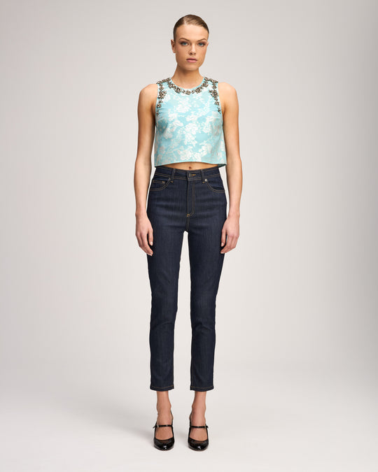Organza Jacquard Barbara Top