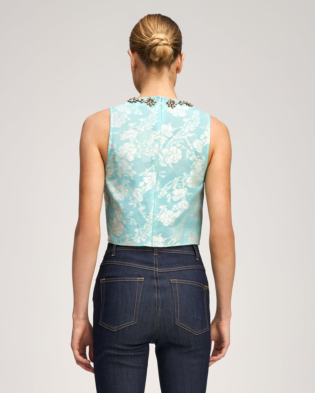 Organza Jacquard Barbara Top