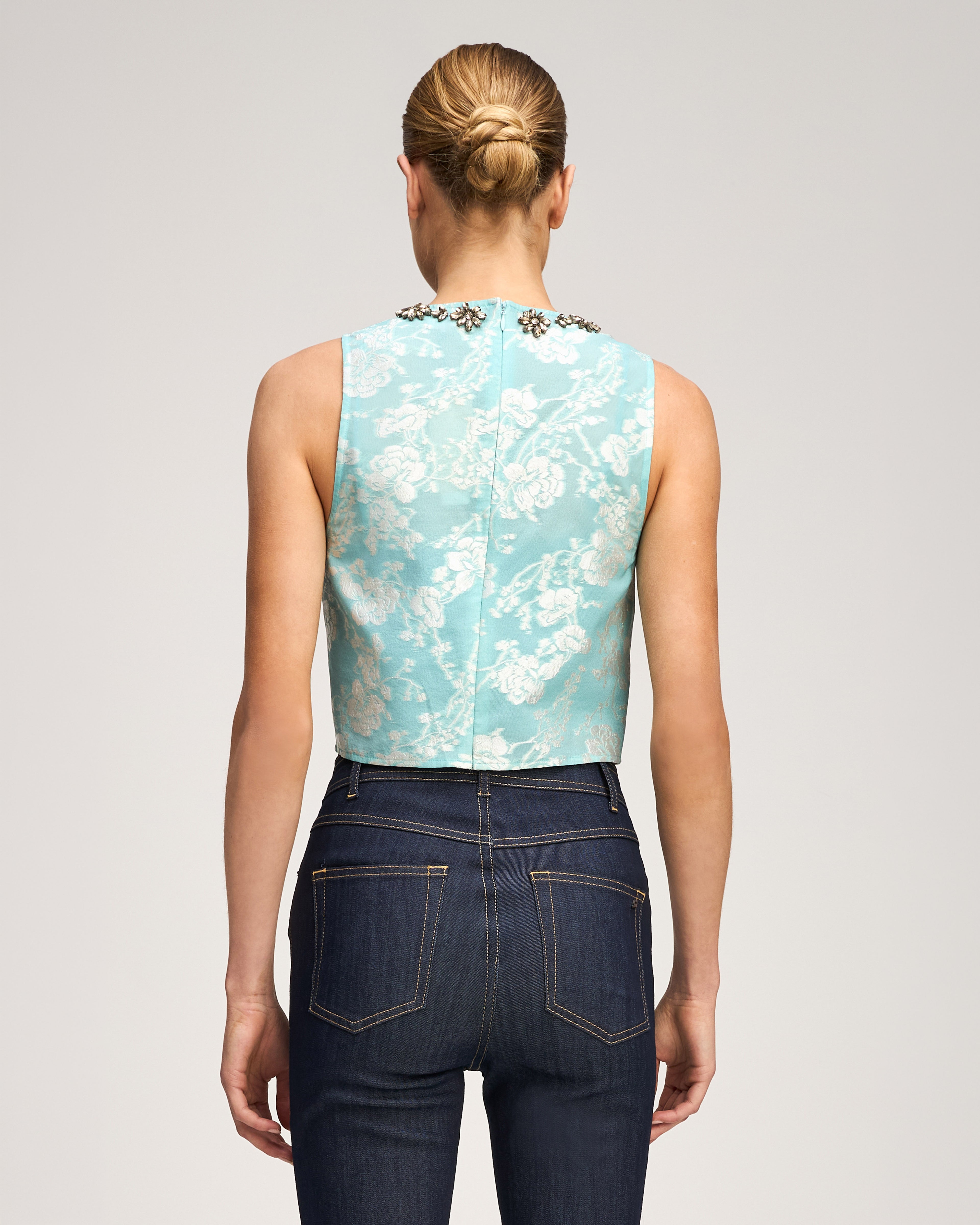 Organza Jacquard Barbara Top