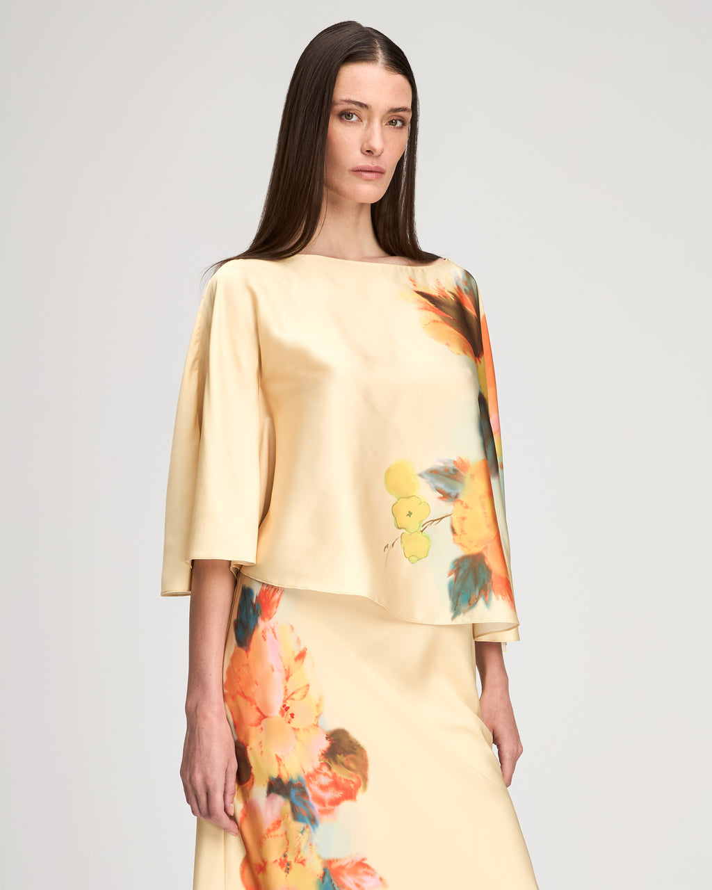 Watercolor Floral Carole Top