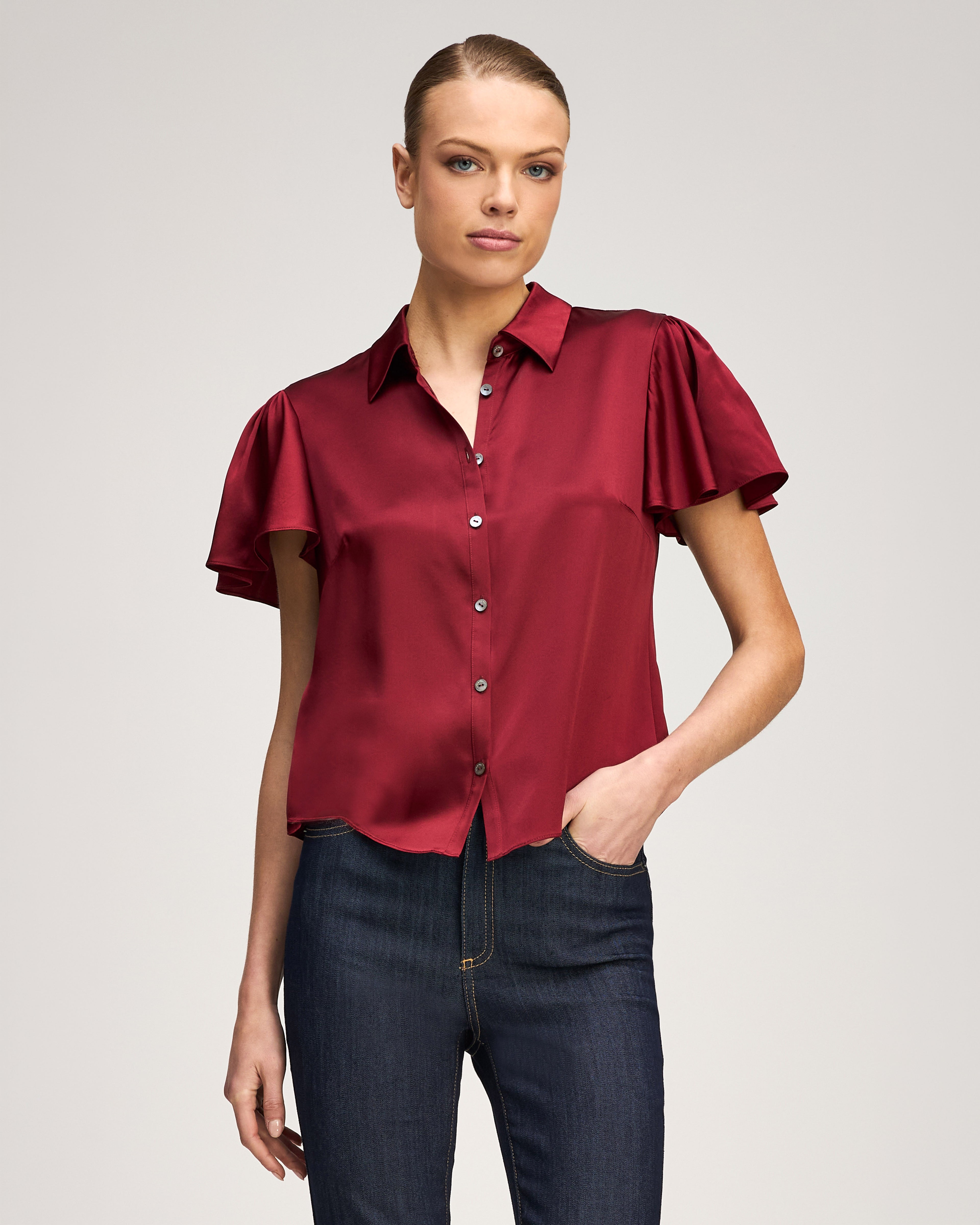 Flutter Sleeve Fiona Top