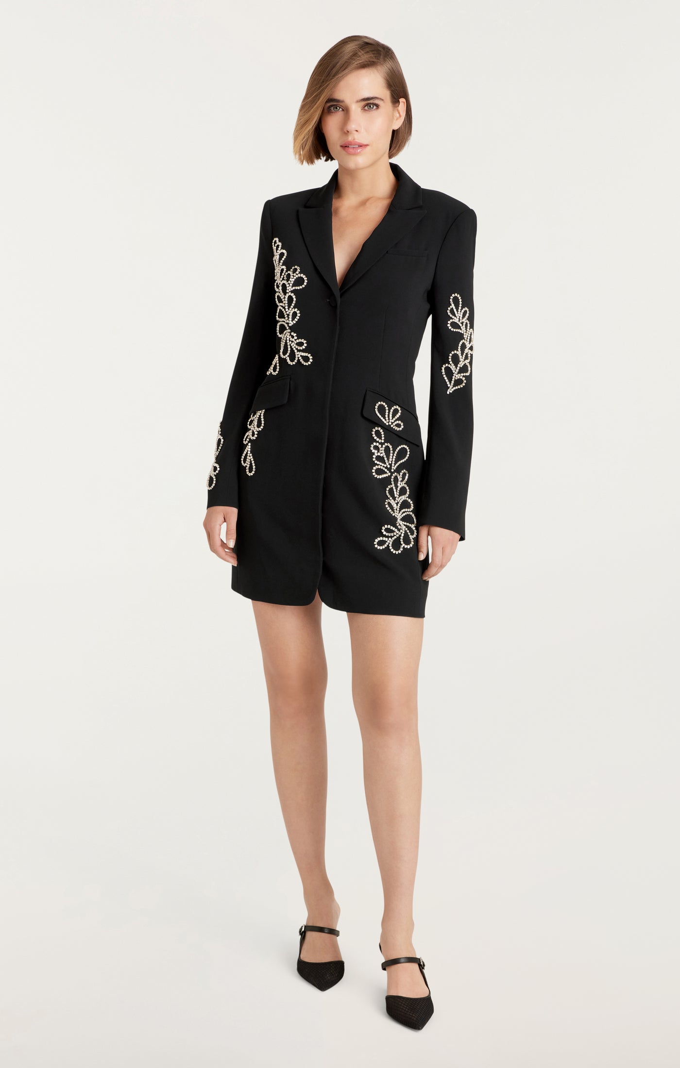 Rhinestone Paisley Long Sleeve Joel Dress