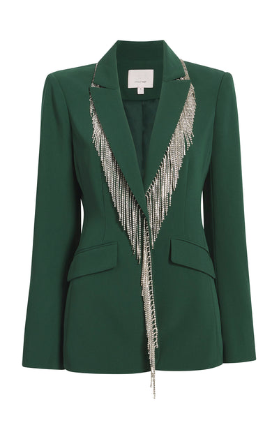 Rhinestone Fringe Embellished Cheyenne Blazer
