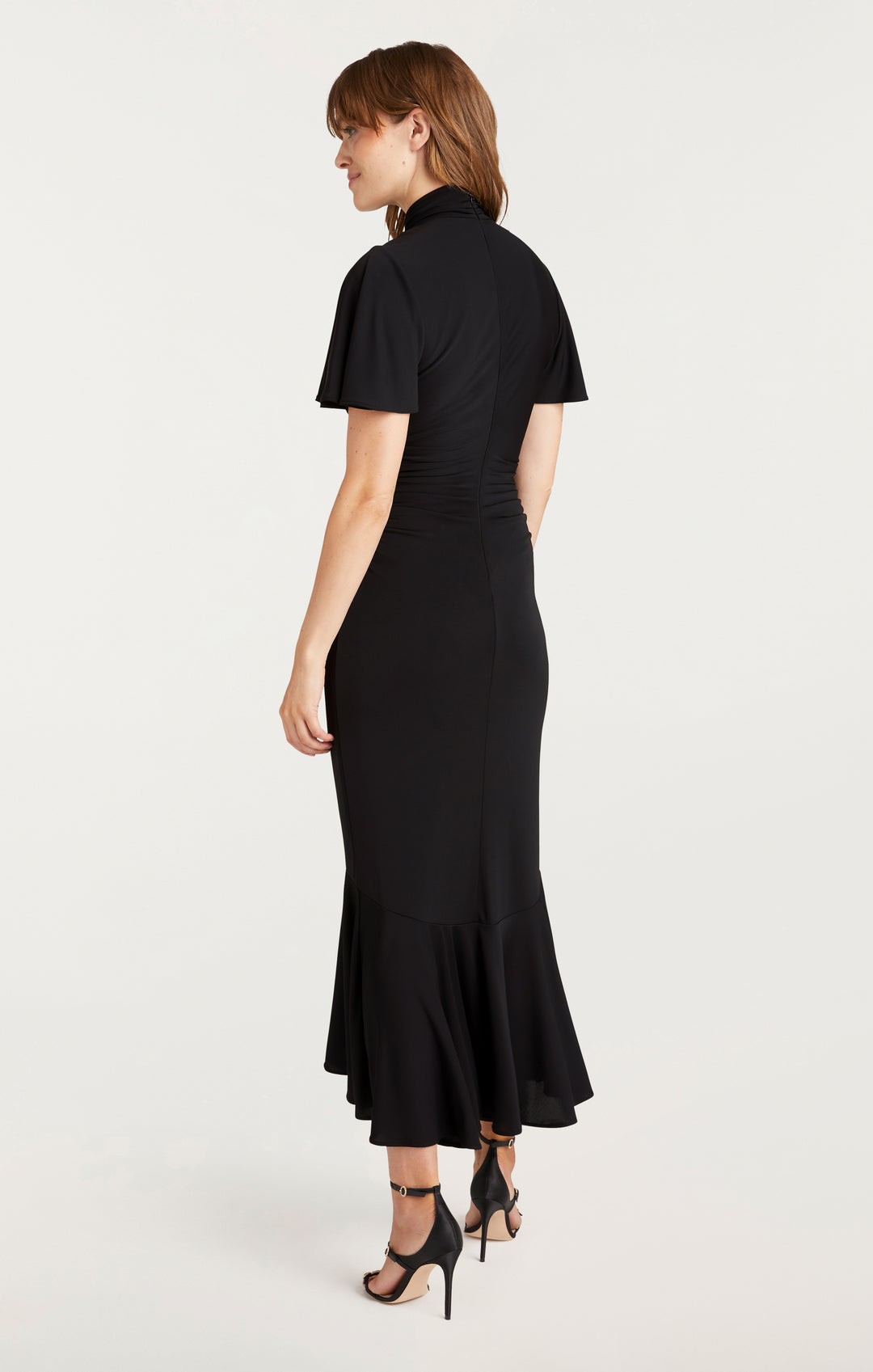 cinq sept kathleen rosette ruched dress Cinq Sept Kathleen Dress In Ivory - 30% Off