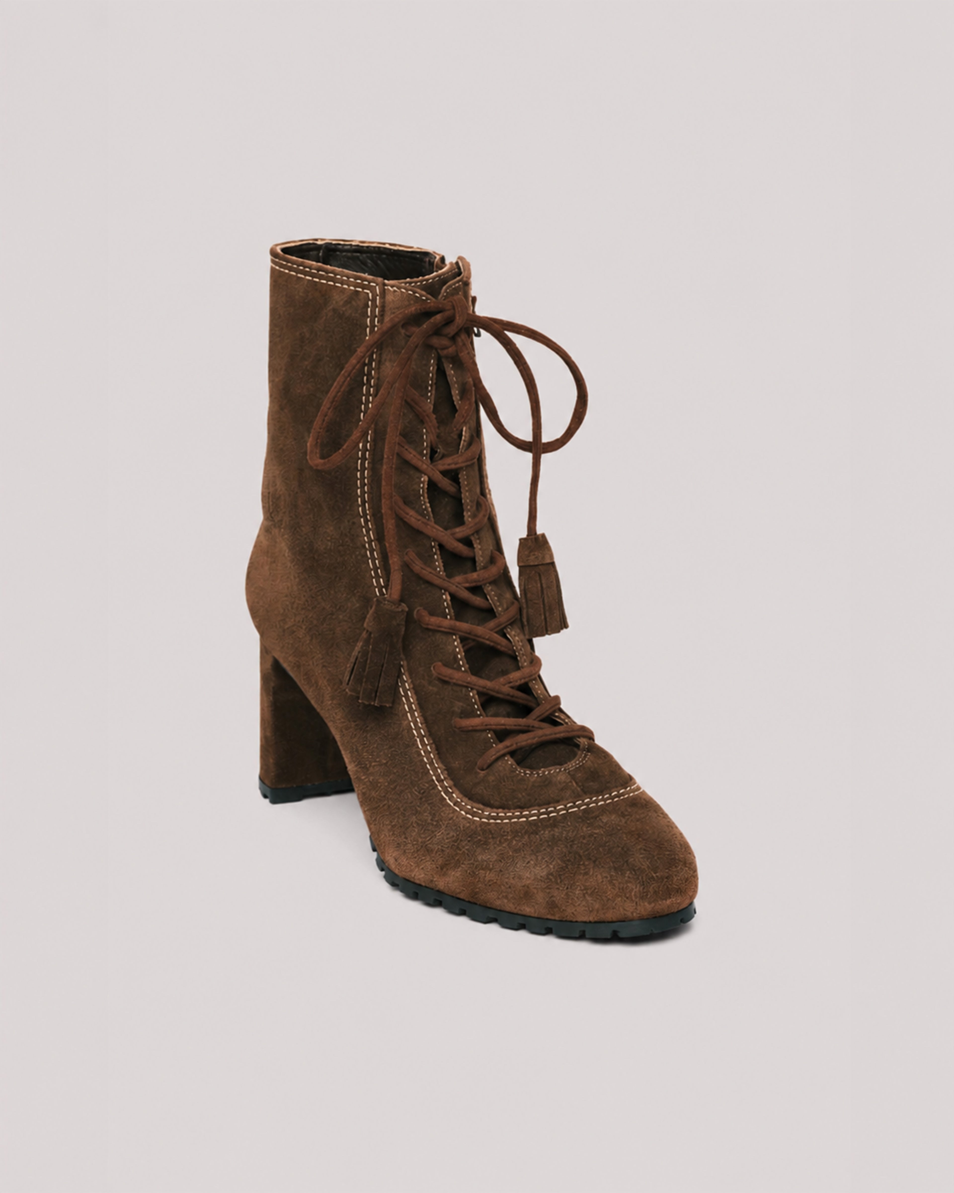 Alice Contrast Lace Up Boot