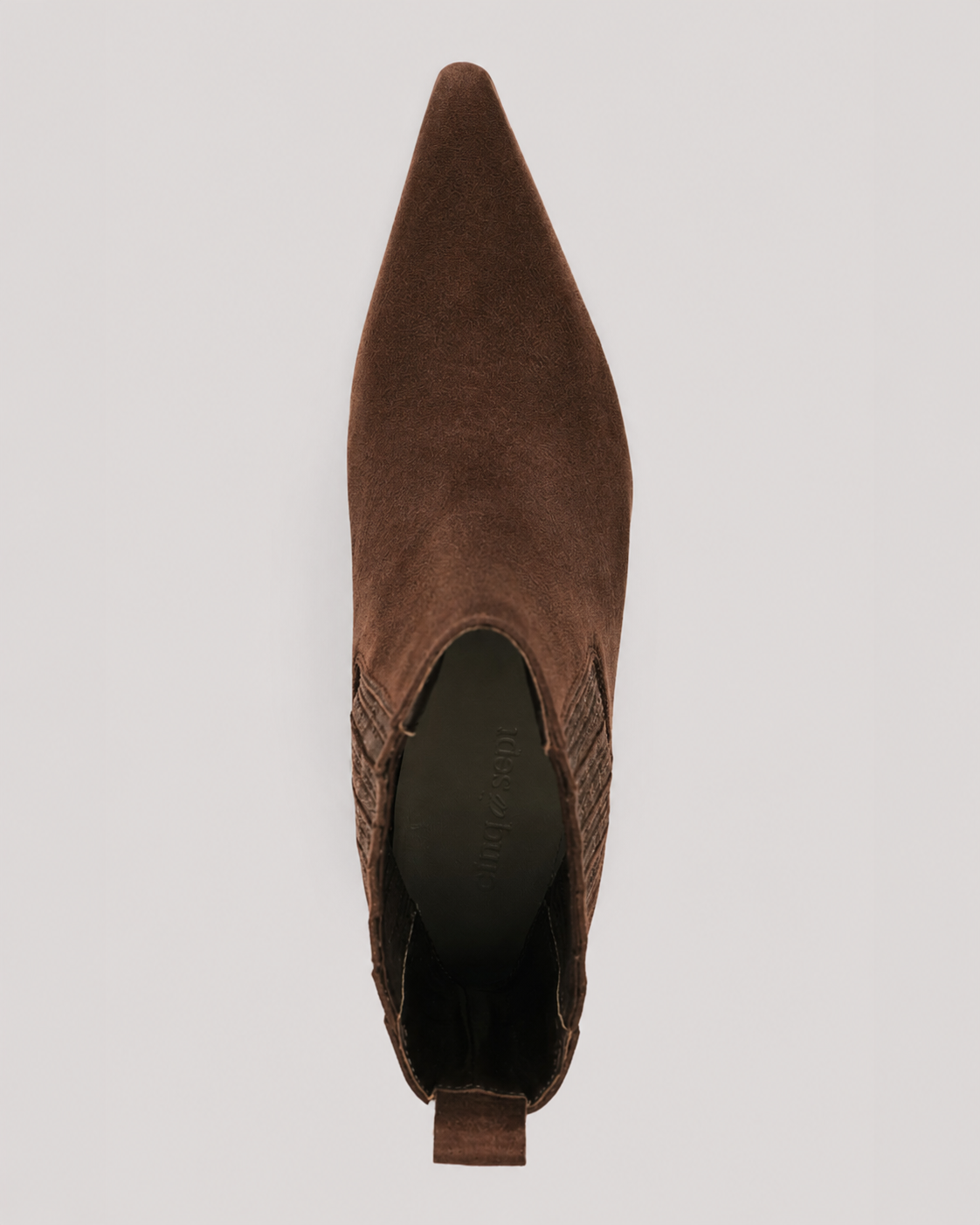 Parker Curved Wedge Suede Chelsea Boot