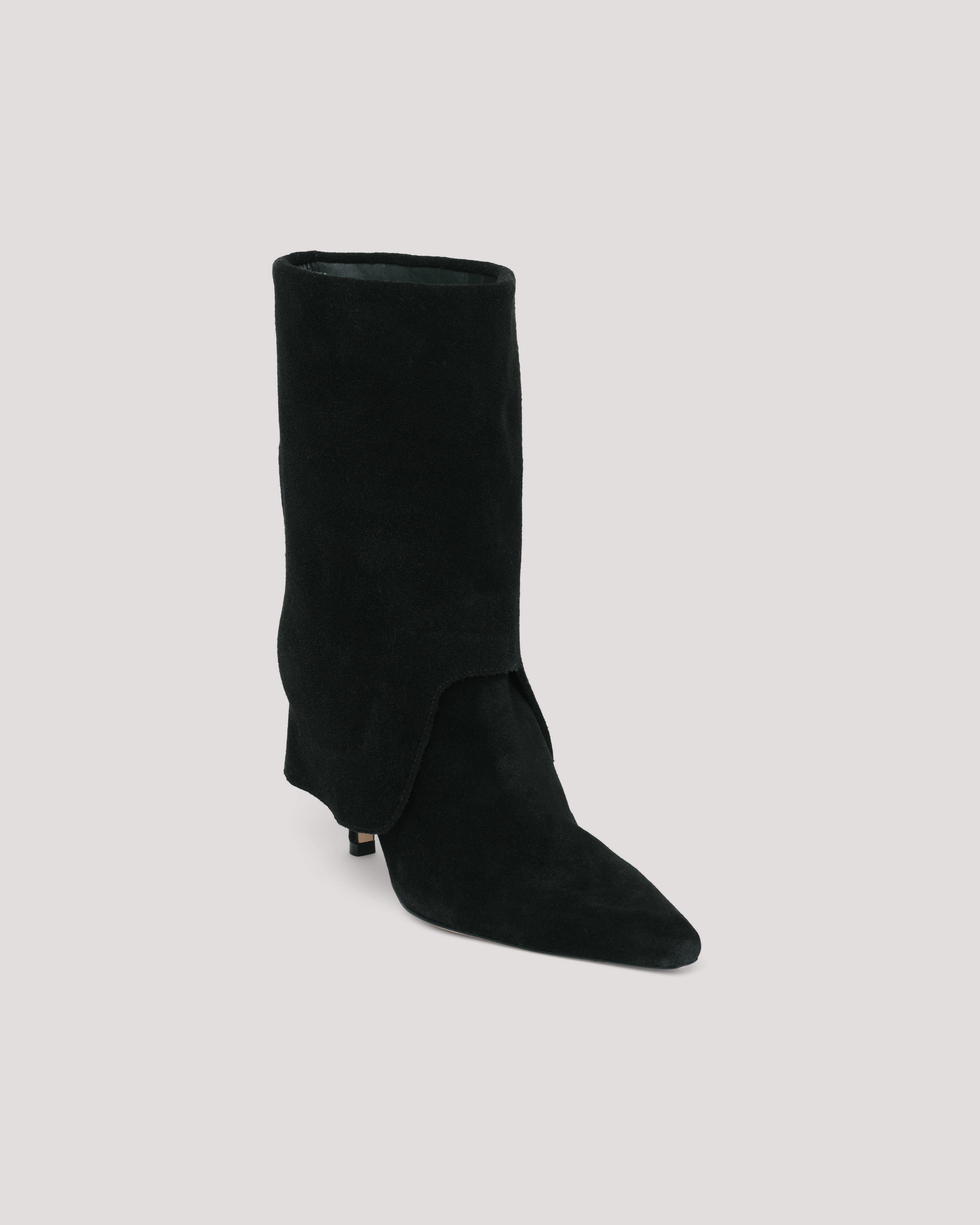 Anita Fold Over Suede Ankle Bootie
