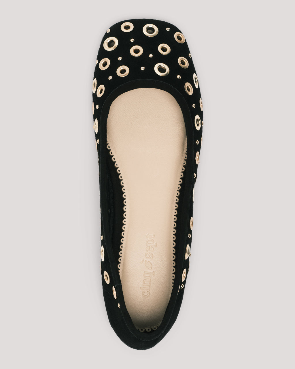 Ivy Mixed Hardware Ballet Flat