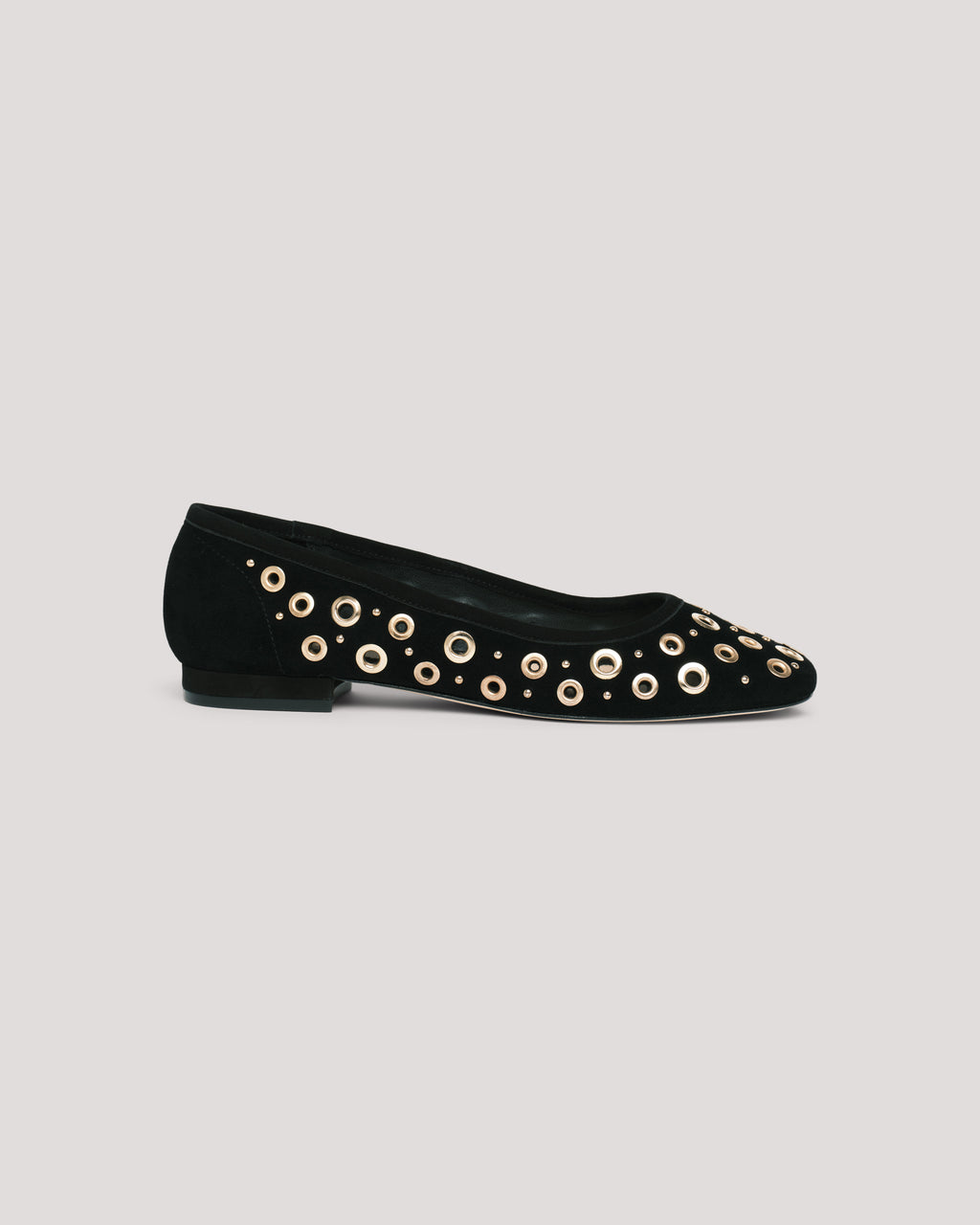 Ivy Mixed Hardware Ballet Flat