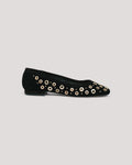 Ivy Mixed Hardware Ballet Flat