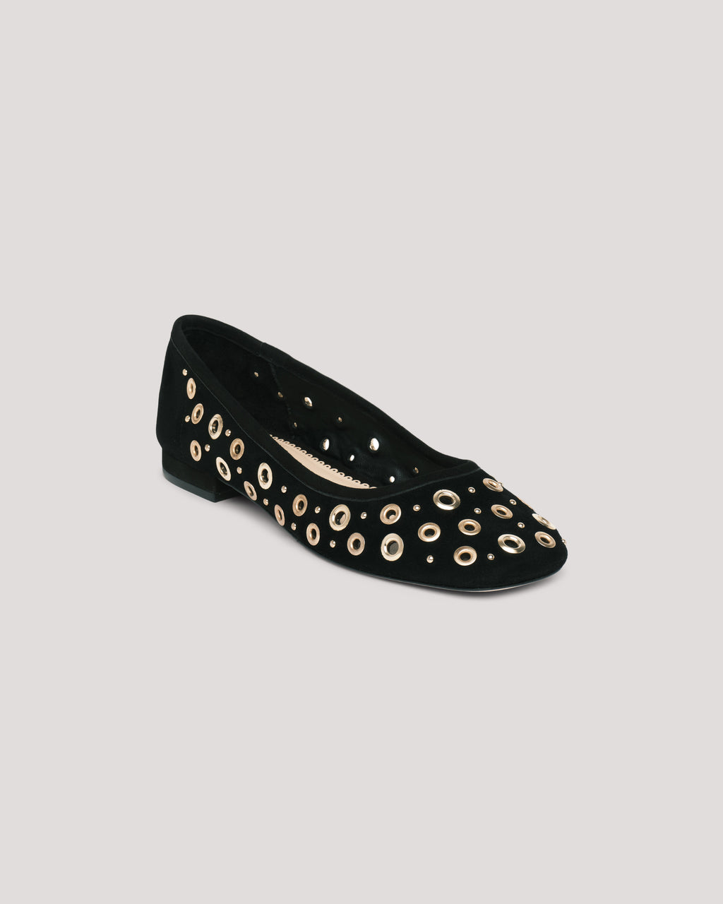 Ivy Mixed Hardware Ballet Flat