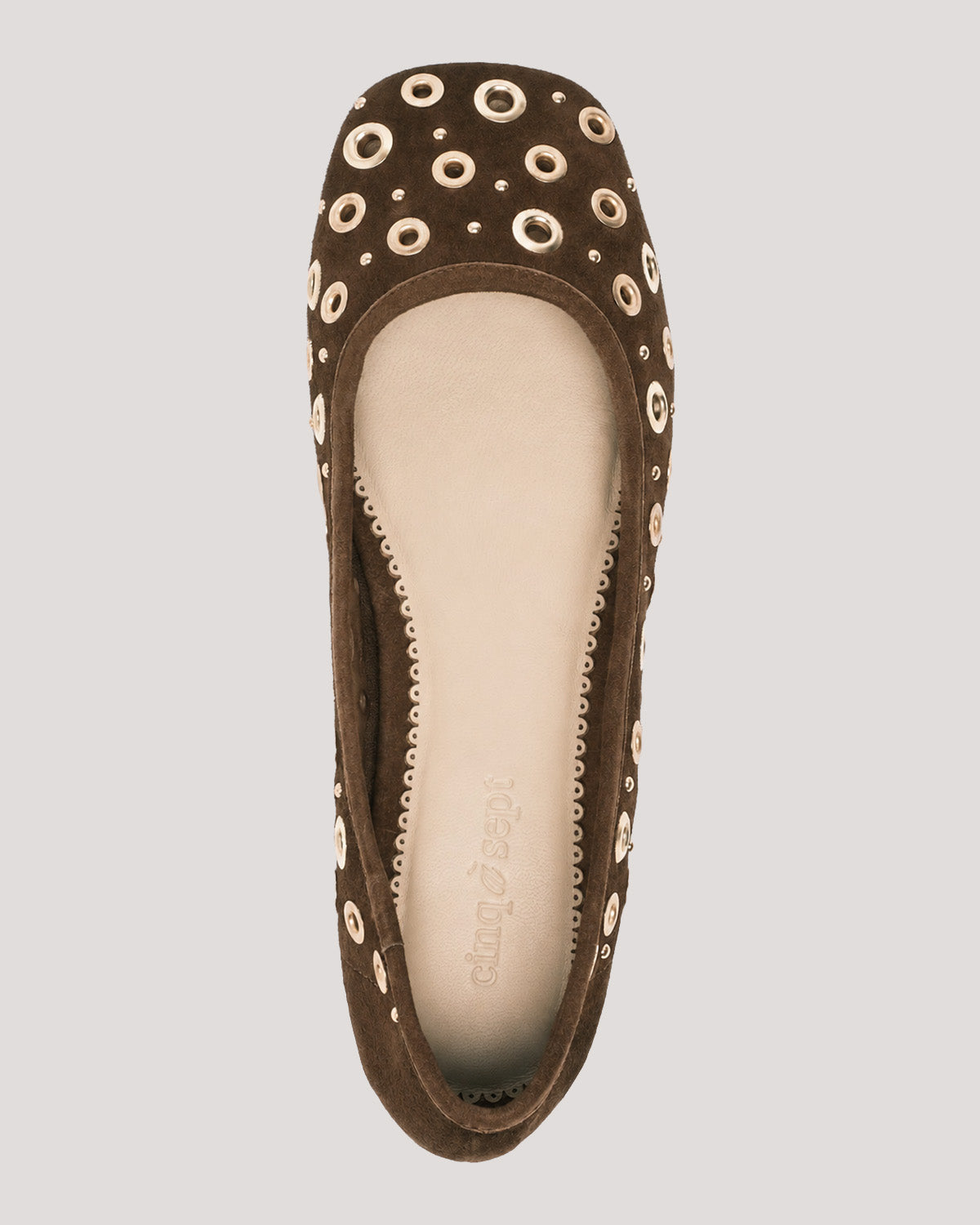 Ivy Mixed Hardware Ballet Flat