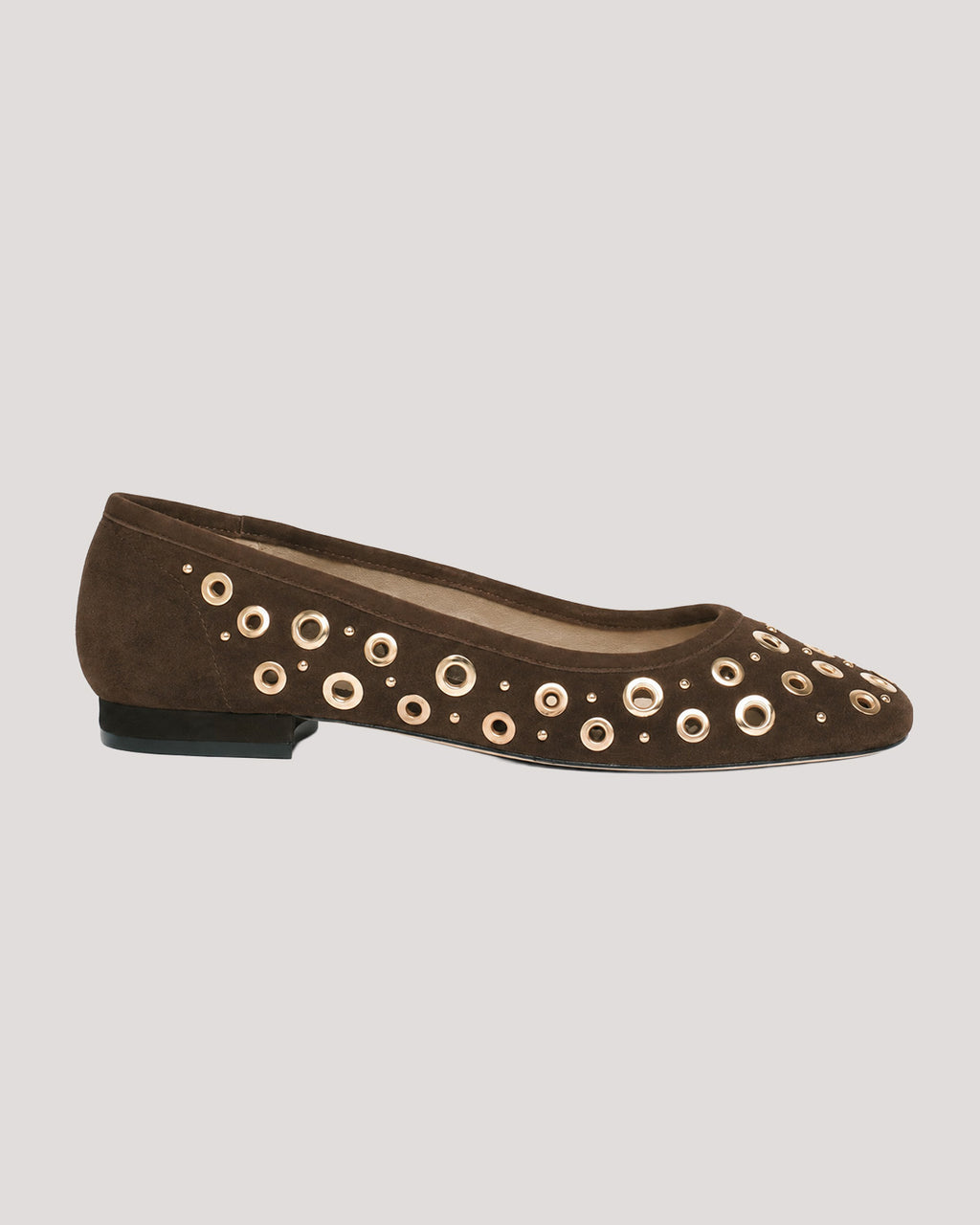 Ivy Mixed Hardware Ballet Flat
