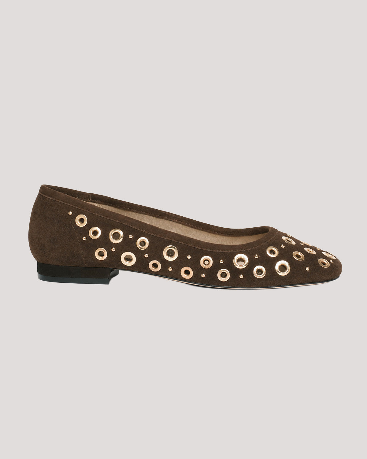 Ivy Mixed Hardware Ballet Flat