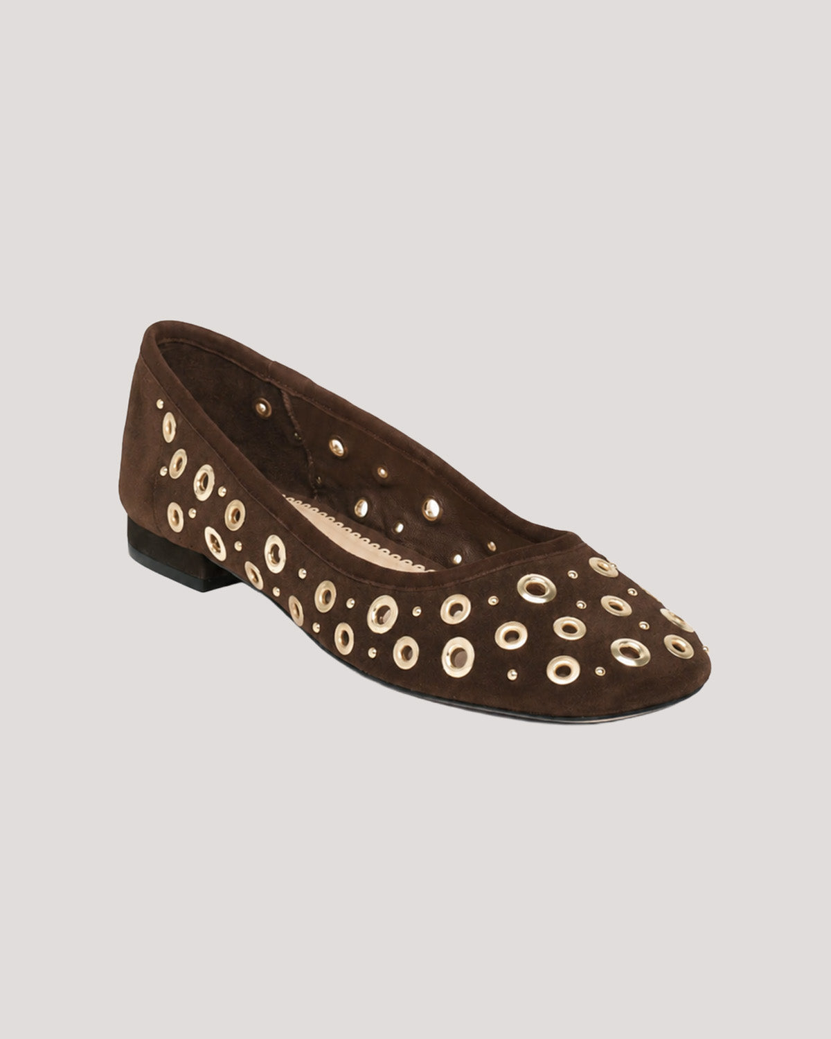 Ivy Mixed Hardware Ballet Flat
