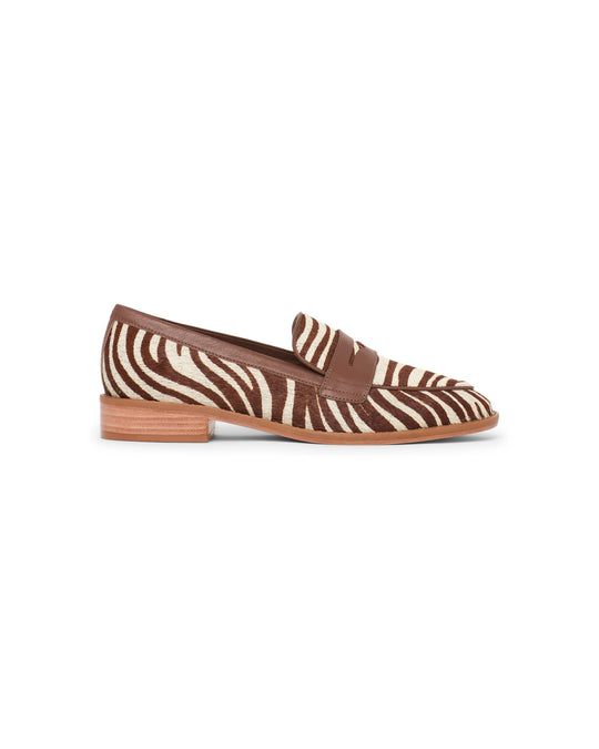 Gretta Zebra Haircalf Loafer