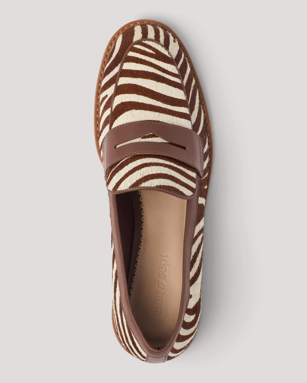 Gretta Zebra Haircalf Loafer