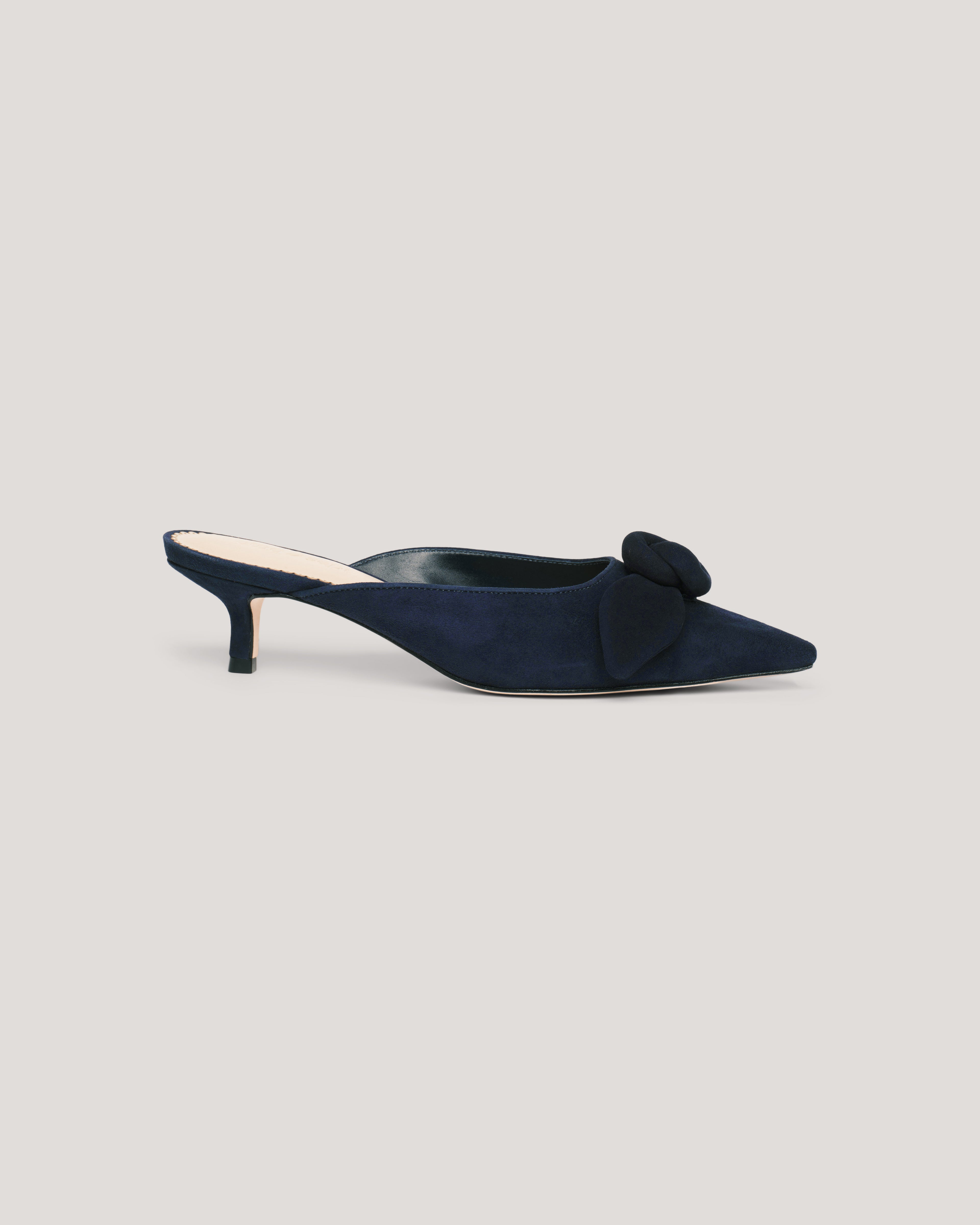 Layla Suede Kitten Heel Mule