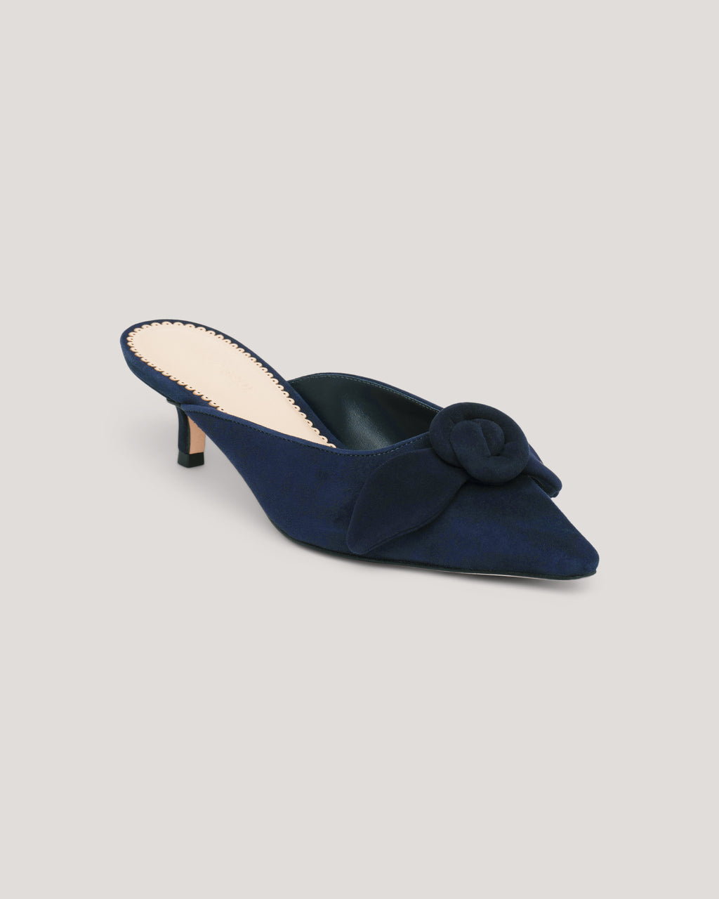 Layla Suede Kitten Heel Mule