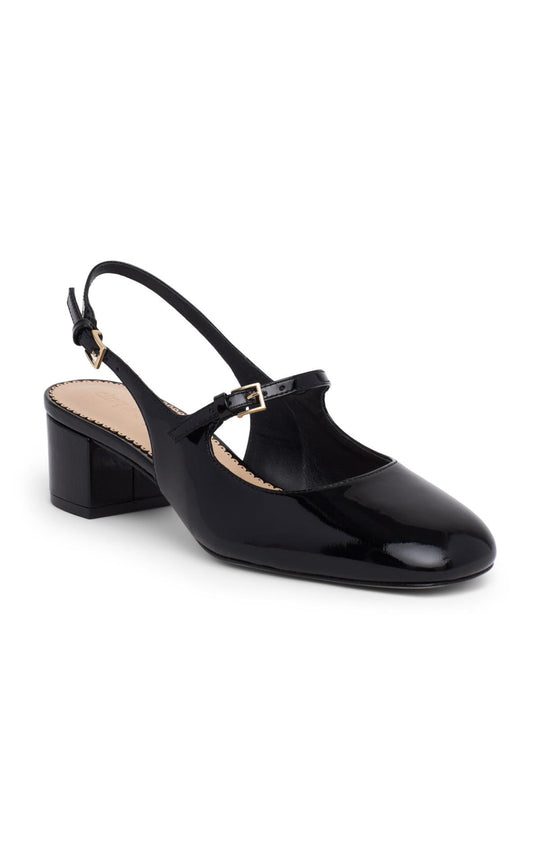 Diana Patent Slingback Block Heel